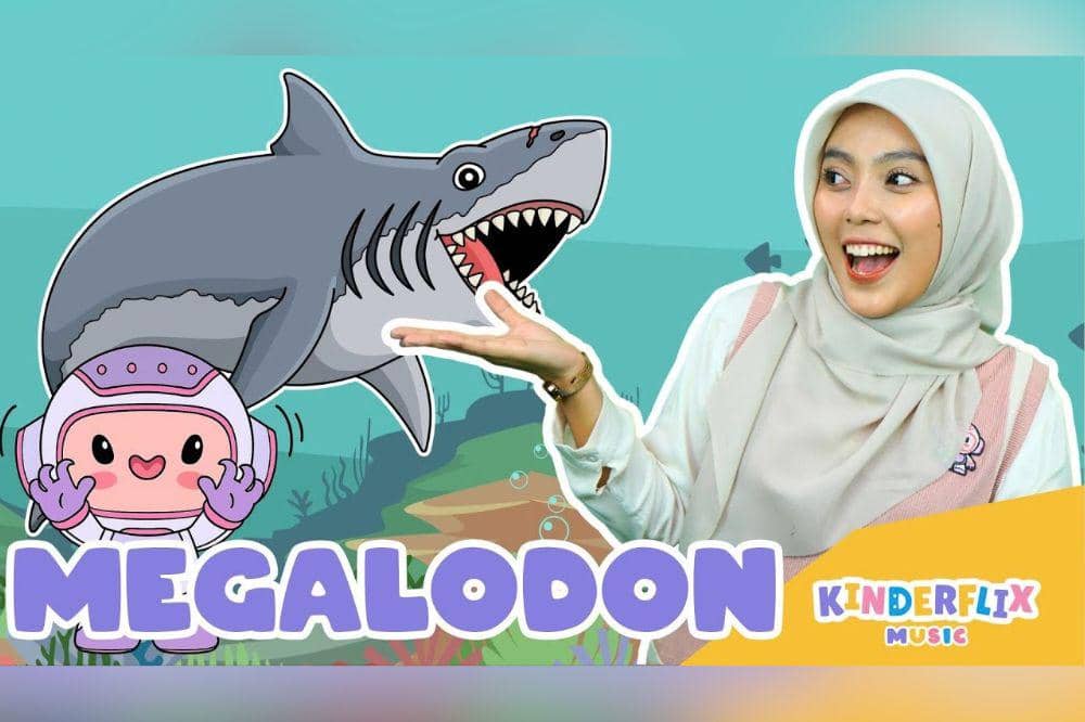 Lirik Lagu 'Megalodon' Kinderflix tentang Hiu Purba Raksasa
