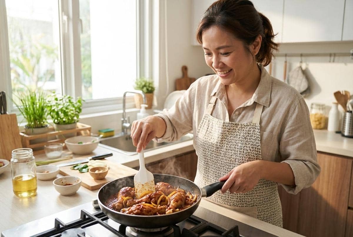 Cara membuat ayam bumbu kecap merah