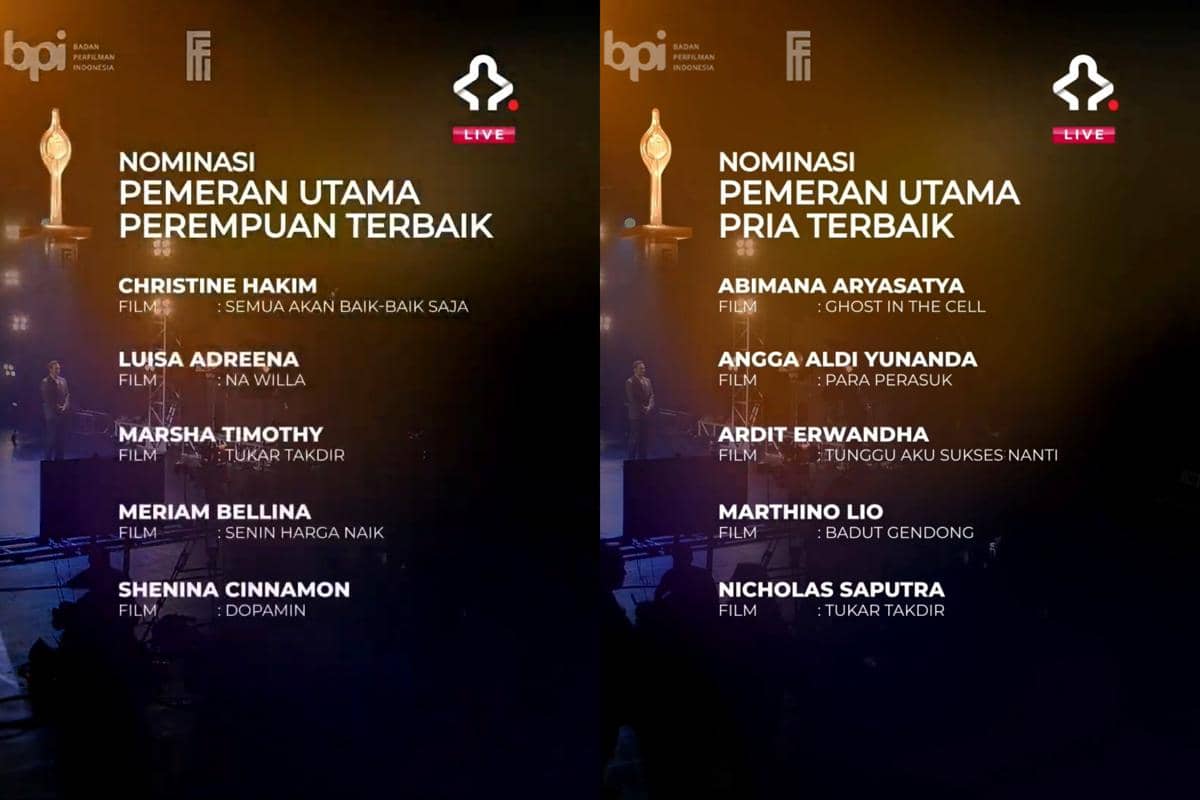 Daftar Nominasi FFI 2026, Ghost in the Cell Unggul dengan 13 Kategori