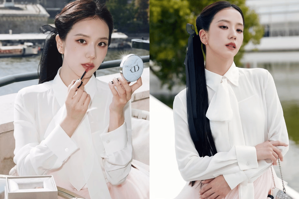 Bedah Penampilan Glowy Makeup ala Jisoo di Paris Fashion Week