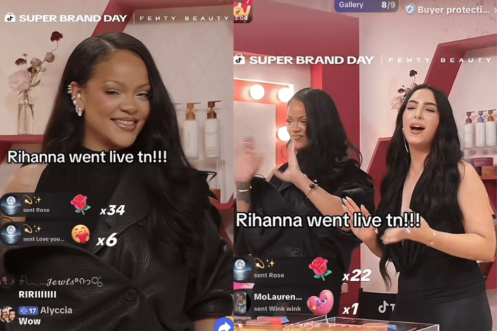 Rihanna Jadi Host Live TikTok untuk Produk Kecantikan Miliknya