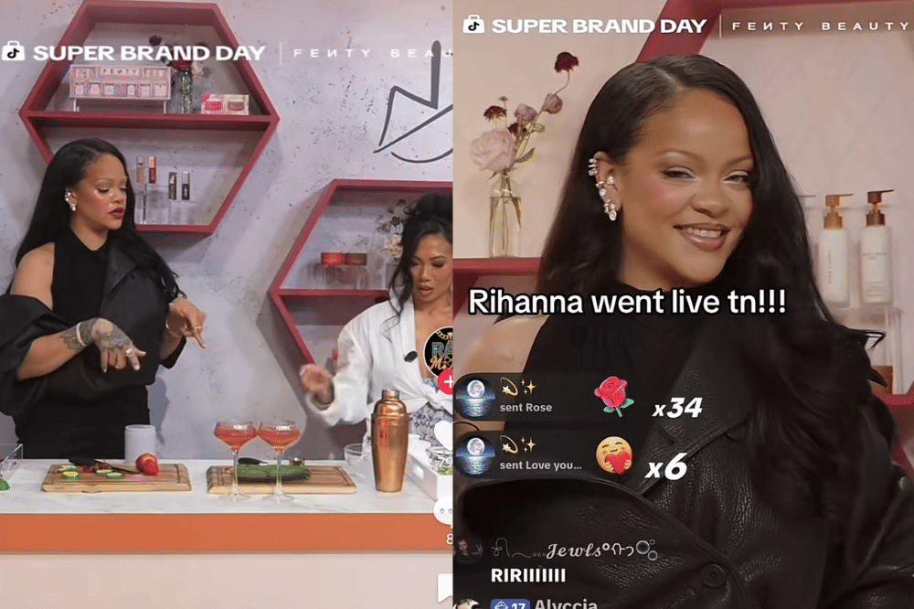 Live TikTok Rihanna Ditonton Lebih dari 1,5 Juta Akun