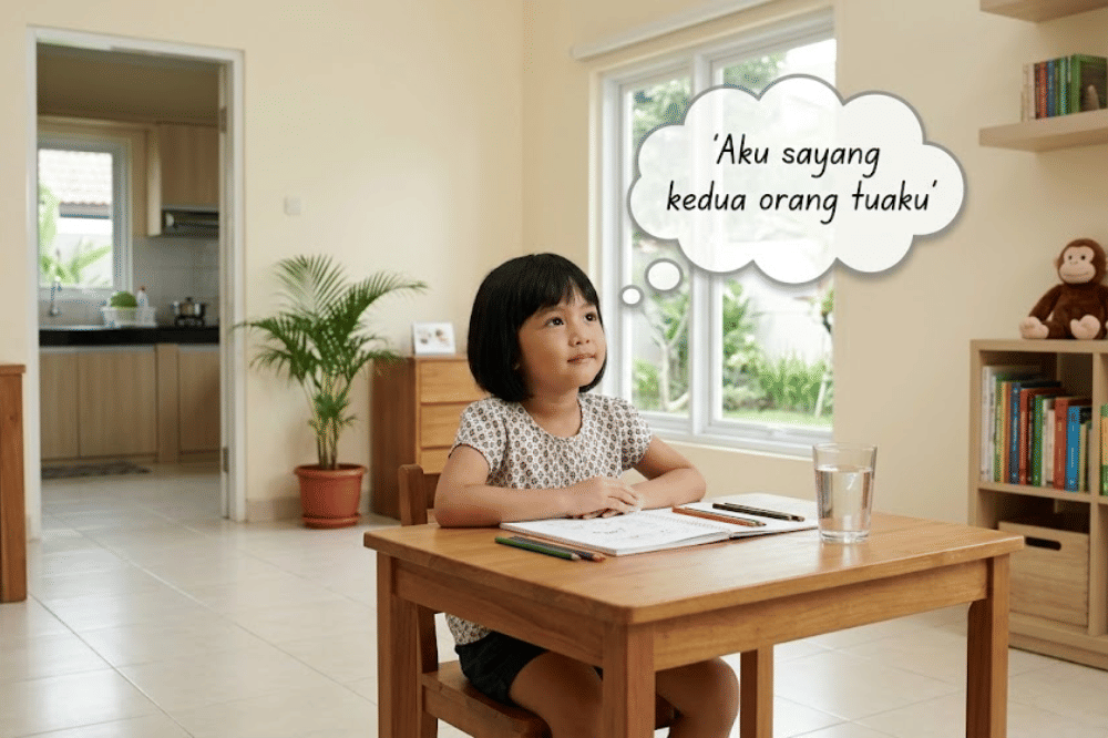 Anak yang sedang berpikir