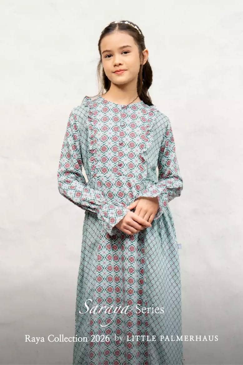 Little Palmerhaus – Saraya Teen Girl Gamis (Raya Collection 2026)