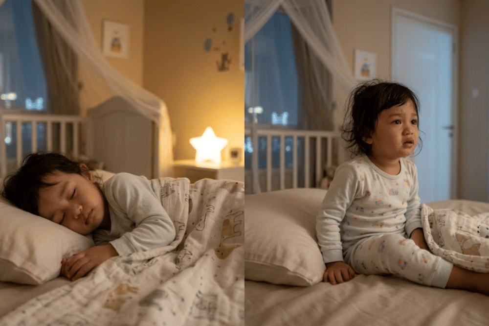 Siklus anak balita yang sering terbangun tidur malam hari