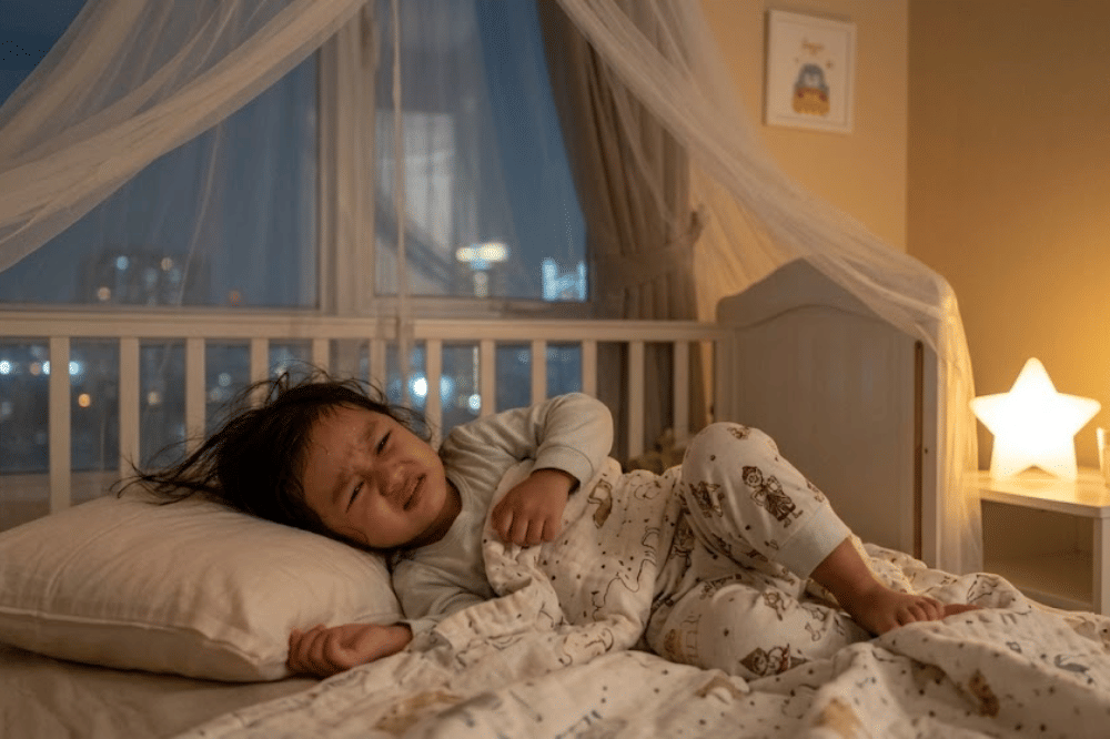 Anak balita menangis saat tidur malam hari