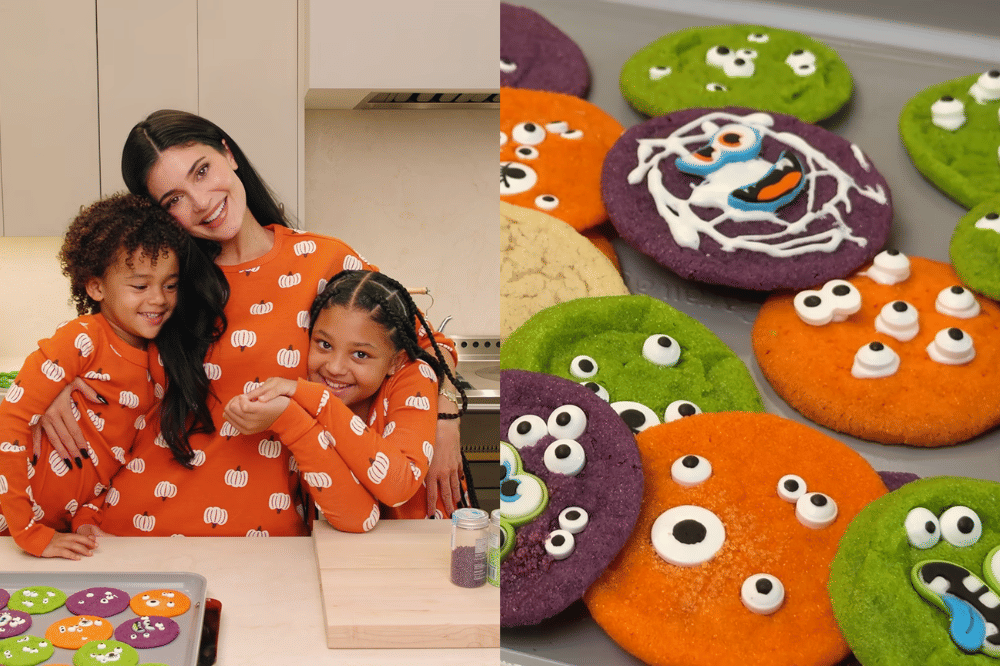 Kylie Jenner Ajak Stormi dan Aire Baking Bareng, Pakai Piyama Senada