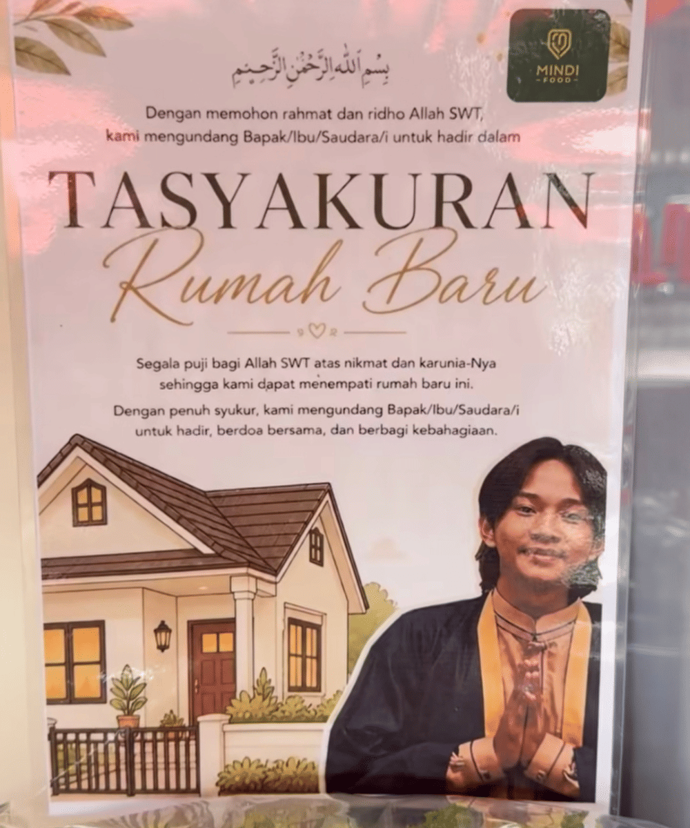 Fajar Sadboy menggelar tasyakuran di rumah yang baru dibeli
