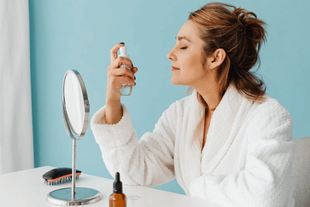 Gunakan setting spray di akhir