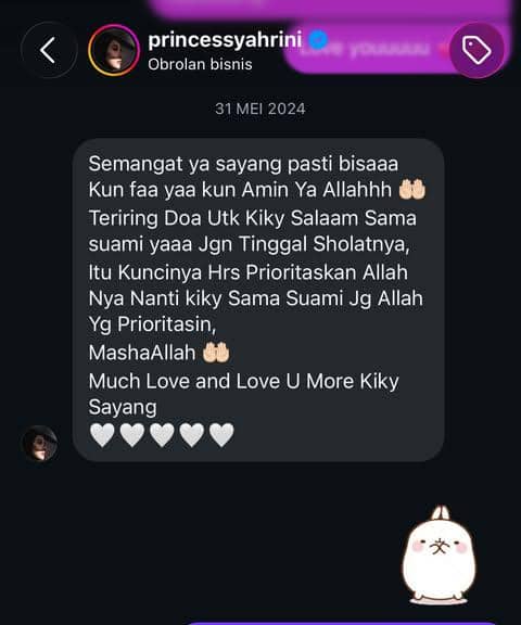 Kiky Saputri Ungkap Amalan yang Dibagikan Syahrini untuk Ikhtiar Punya Anak 