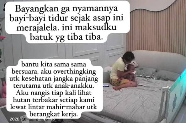Bayi 10 Bulan di Palangka Raya Alami Batuk hingga Muntah akibat Karhutla