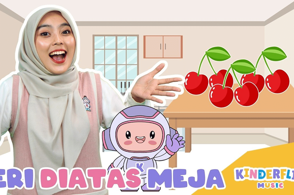 Lirik Lagu 'Ceri di Atas Meja' Kinderflix, Belajar Berhitung