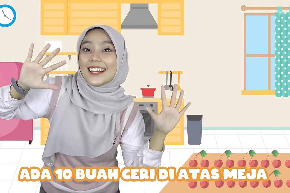 Lirik Lagu 'Ceri di Atas Meja' Kinderflix