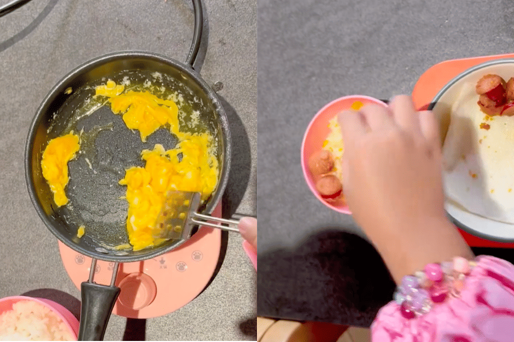 Momen Ameena Masak Nasi Goreng Butter 4