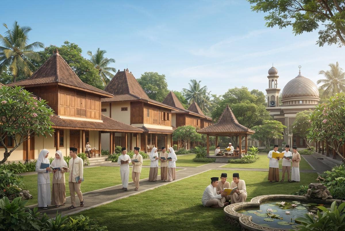 Ilustrasi pondok pesantren