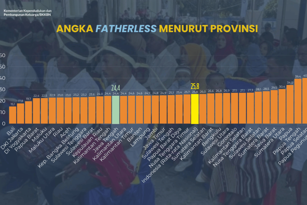 Data fatherless di Indonesia tahun 2025
