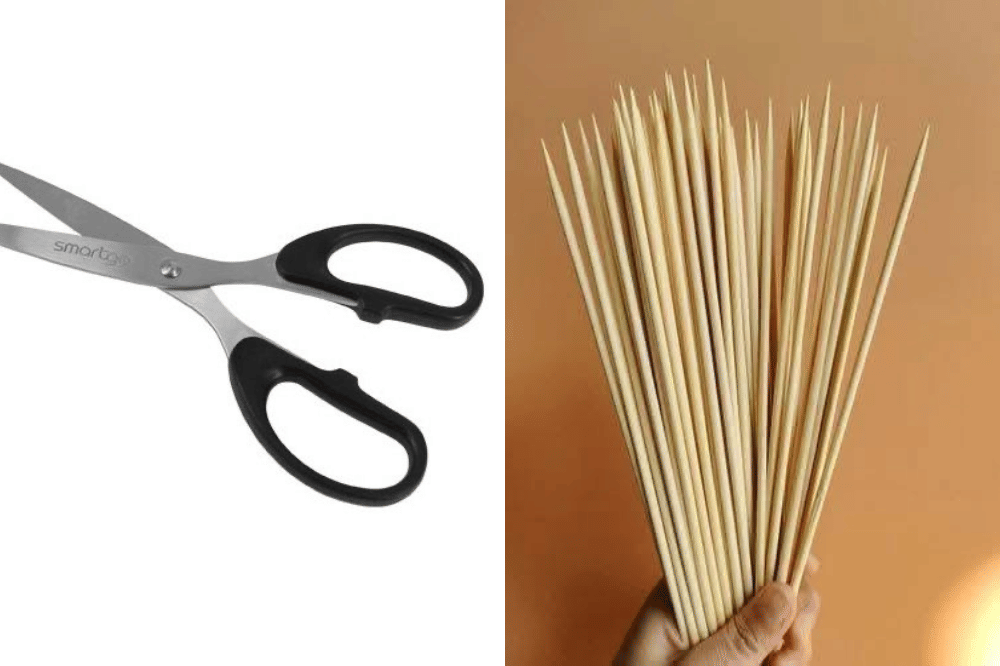 Gunting dan tusuk sate