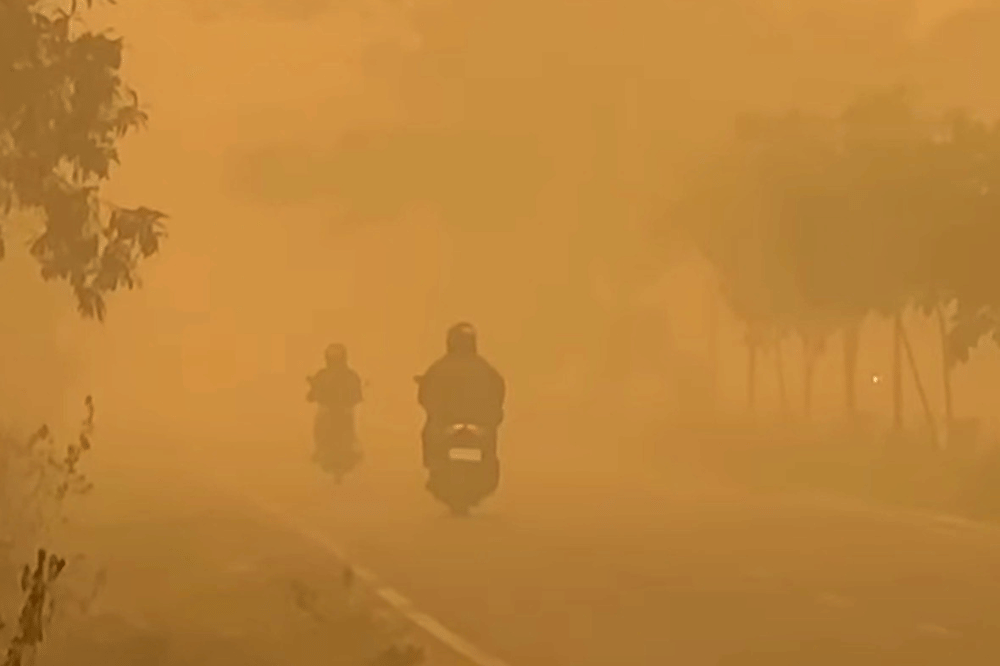 Situasi wilayah yang terdampak karhutla