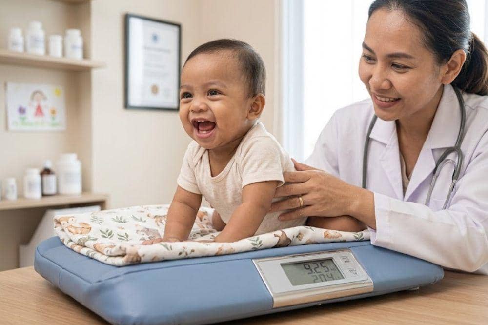 Bayi awalnya lebih ringan, tetapi berat badannya meningkat lebih cepat
