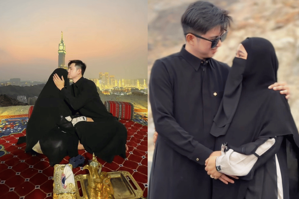 Romantis, Koh Dennis Lim Rayakan 7 Tahun Pernikahan di Masjidil Haram