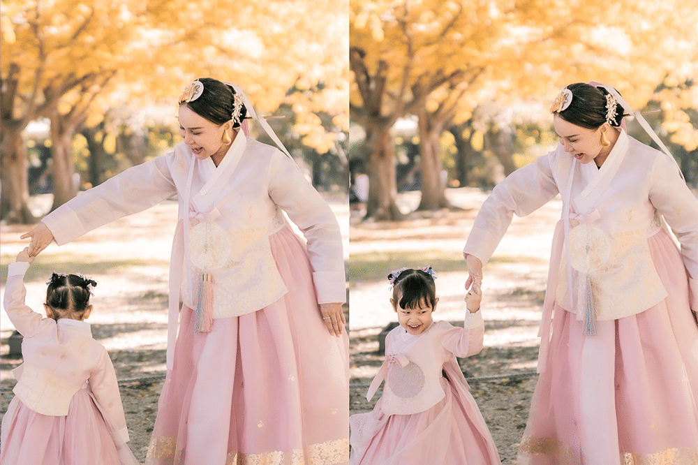 7 Potret Hangat Rossa dan Raina Pakai Hanbok di Korea 6
