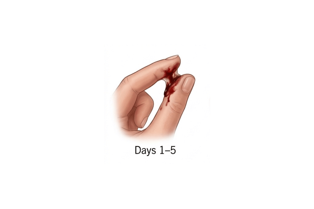 1. Saat menstruasi (hari 1–5)