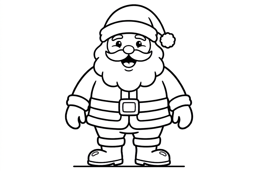 50 Ide Lembar Mewarnai Gambar Sinterklas untuk Sambut Natal