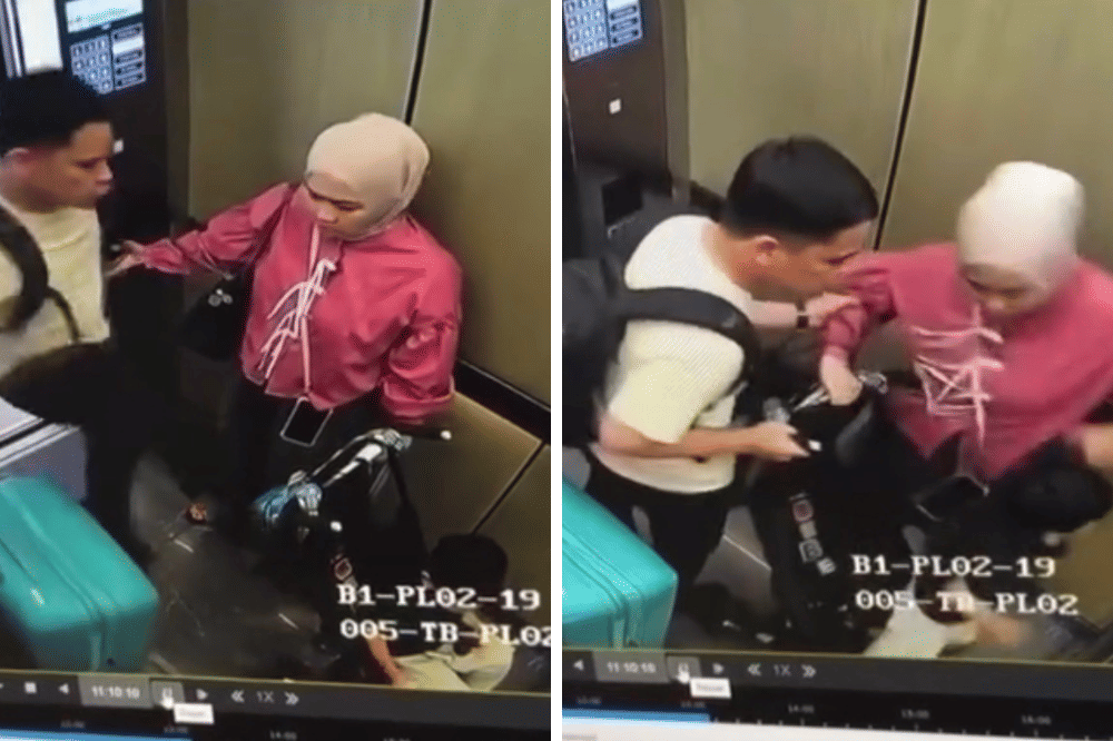 Viral! Orangtua Tega Aniaya Anak di Lift Karena Rebutan Stroller