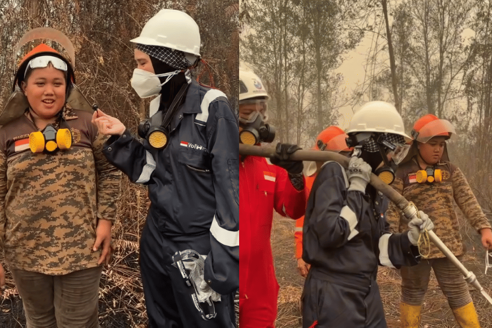 Kisah Raihan, Remaja 15 Tahun yang Jadi Relawan Karhutla
