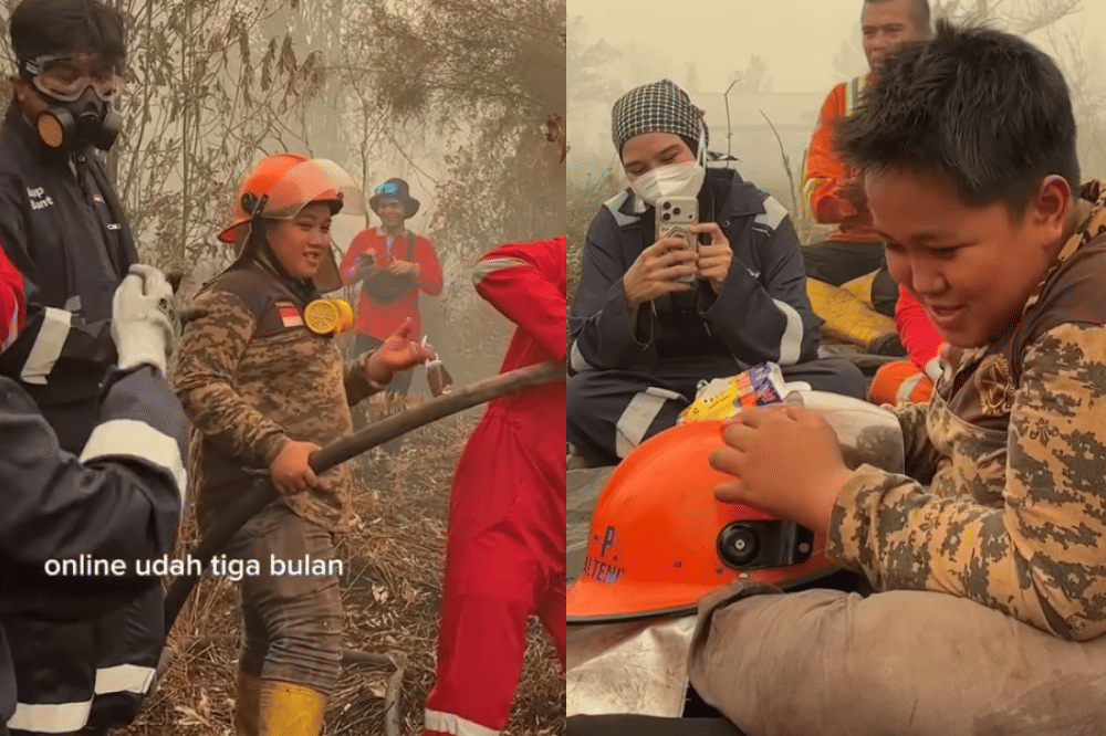 Kisah Raihan, Remaja 15 Tahun yang Jadi Relawan Karhutla
