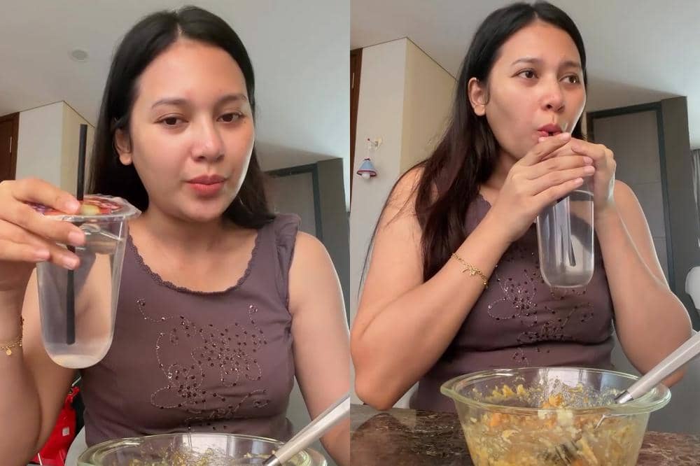 Indah Permatasari Rutin Minum Air Kelapa Hijau saat Hamil, Ini Manfaatnya