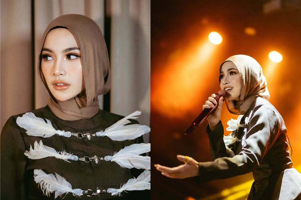 7 Potret Mahalini Pakai Hijab saat Tampil di Aceh, Bikin Pangling!