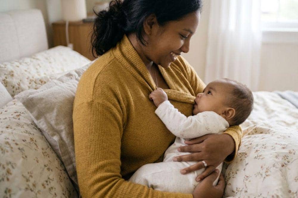 Menatap wajah mama membantu bayi mengenali emosi
