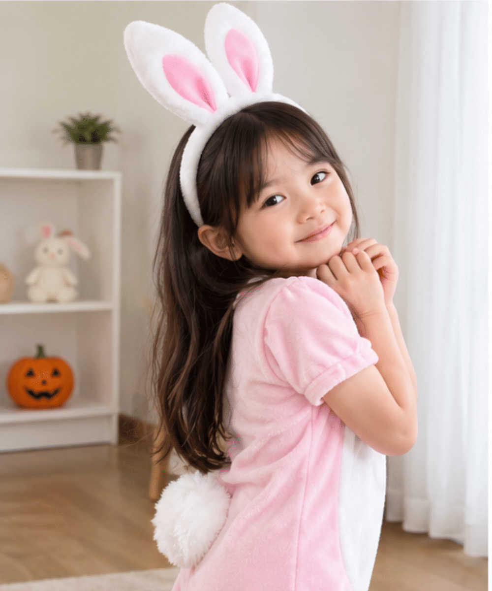 Kostum kelinci lucu