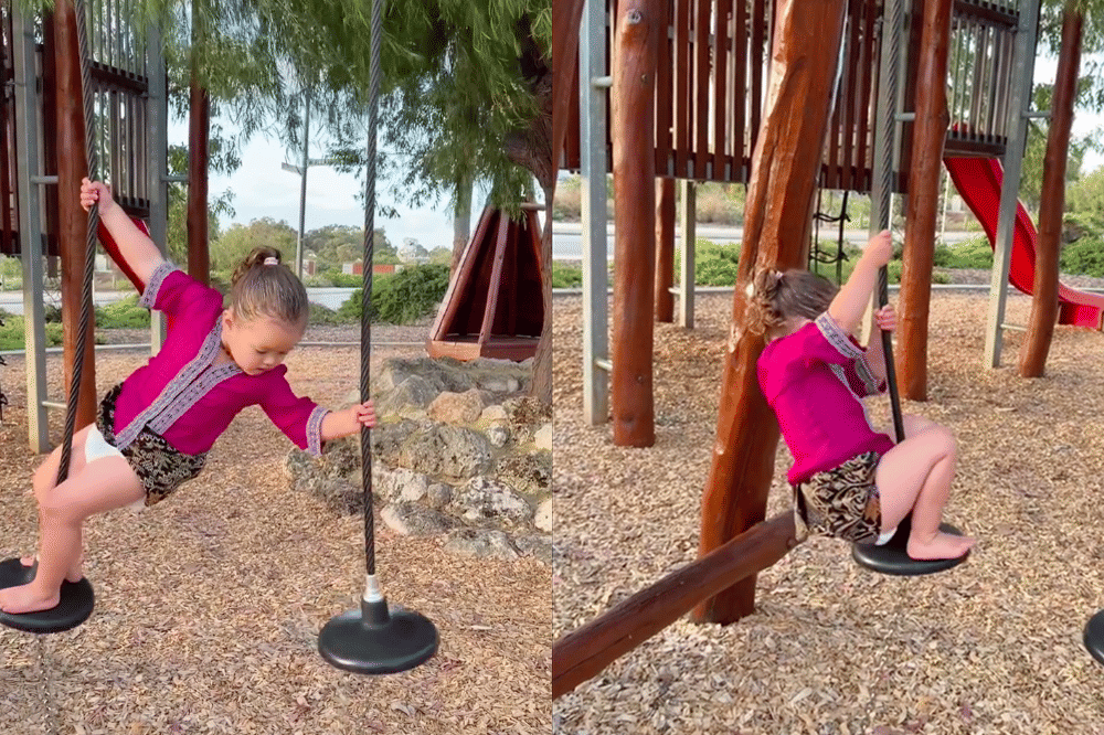 Briella "Bayi Samson" Main Playground Pakai Kebaya 2