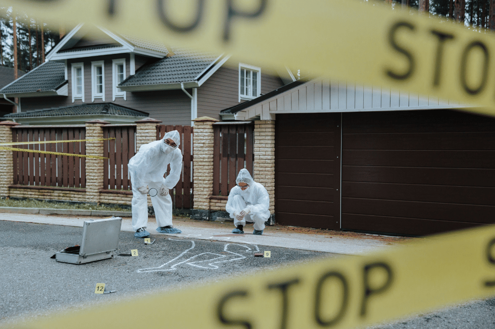 Polisi menemukan pecahan tulang manusia di pekarangan rumah pelaku